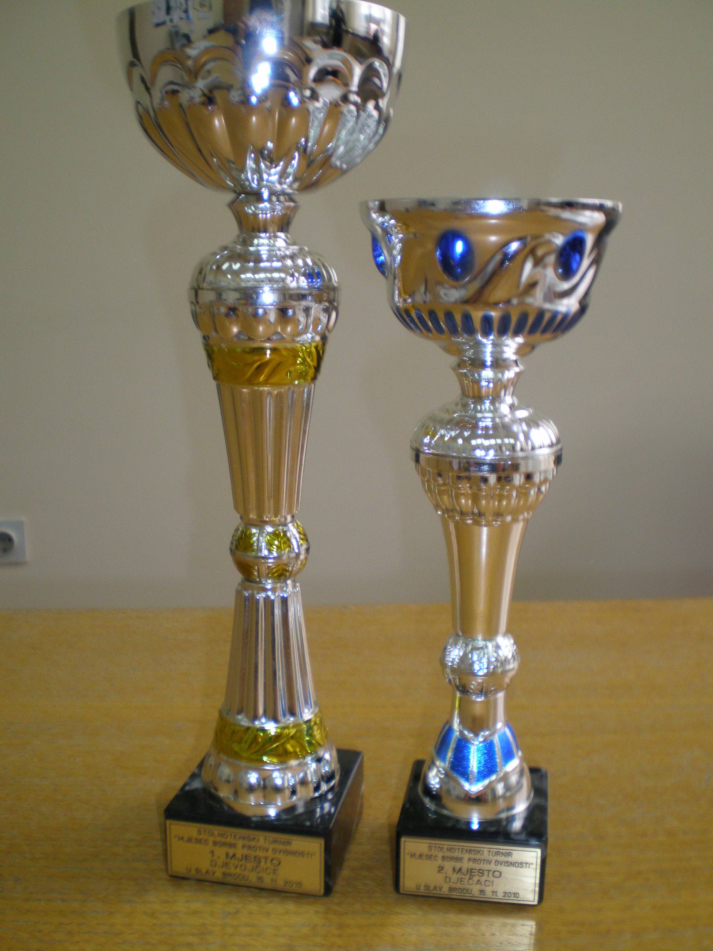 Osvojeno 1. i 2. mjestu